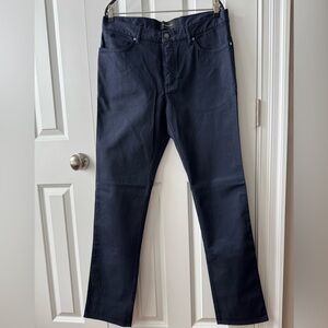 Ermenegildo Zegna 5 Pocket Denim Pants, Dark Blue, Size 34